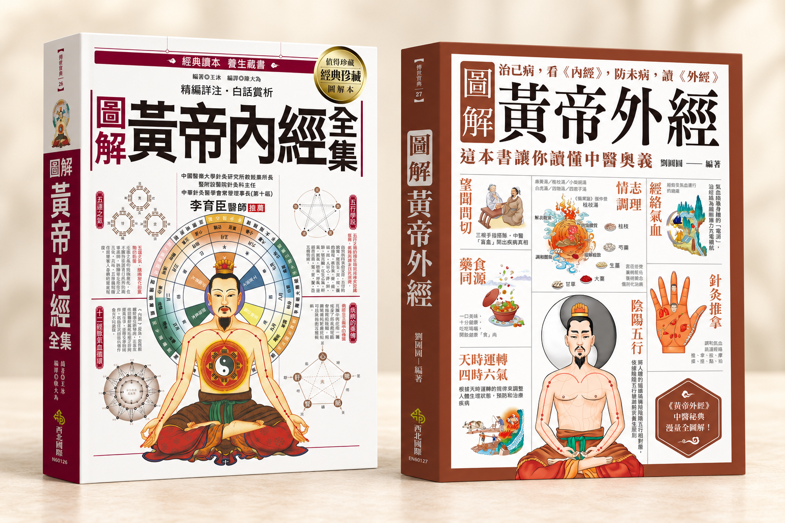 圖解黃帝內經與圖解黃帝外經書籍